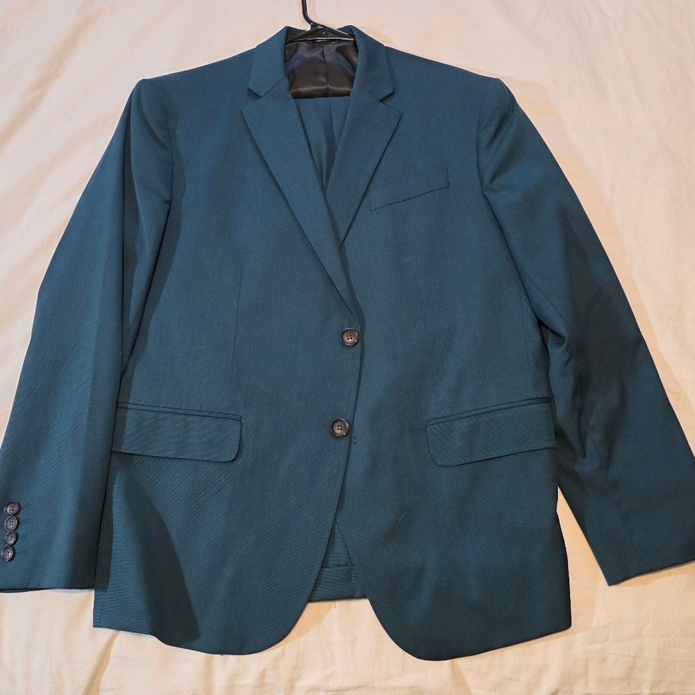 JF J.Ferrar Teal Suit Mens Size 42S